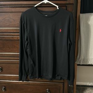 POLO Ralph Lauren men’s black long sleeve shirt- large